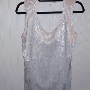 SILVER TANK TOP SIZE LARGE